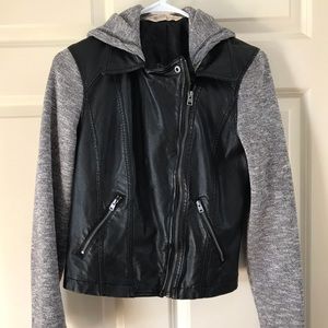 Hollister faux leather jacket